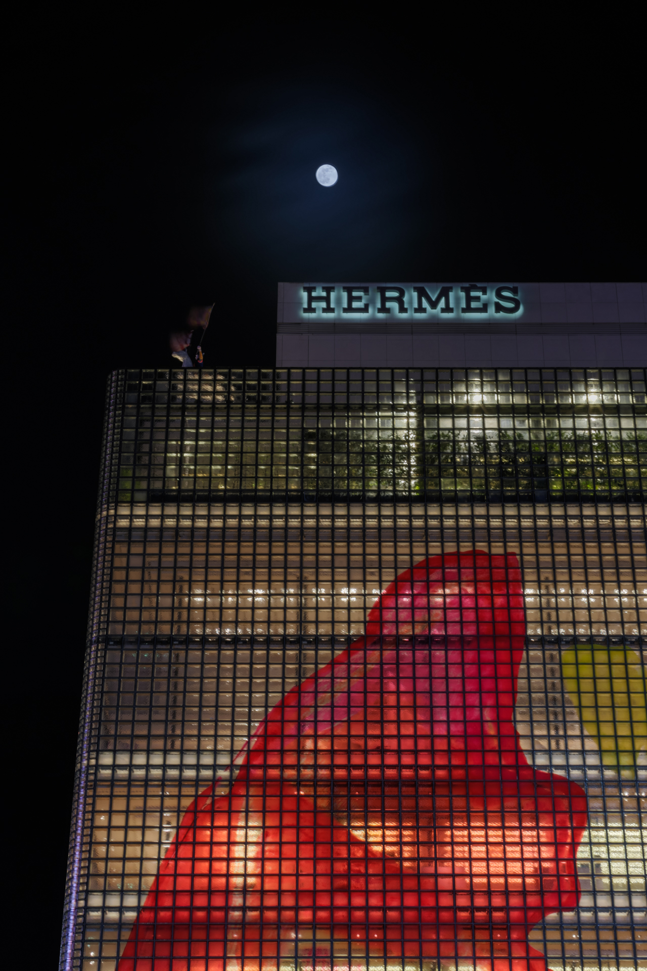 Installation à la Maison Hermès Ginza